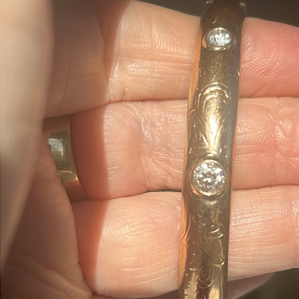 14 karat gold, and one carat diamond bracelet - Picture 11 of 17